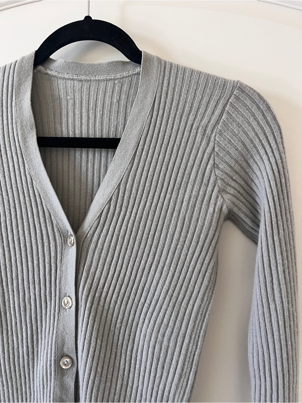 Vintage Pringle of Scotland 100% Cashmere Ribbed Cardigan - S - Luxury | Classic